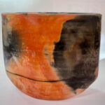 Raku fired sculpture Sabine Classen