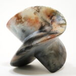 Raku fired sculpture Sabine Classen
