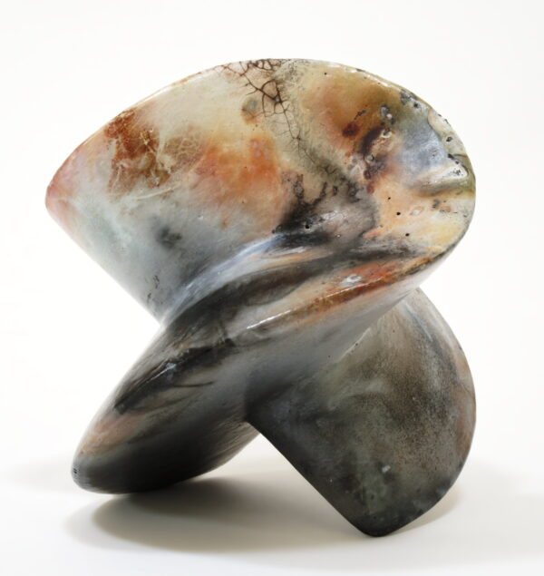 Raku fired sculpture Sabine Classen