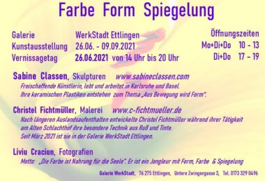 Farbe Form Spieglung Flyer