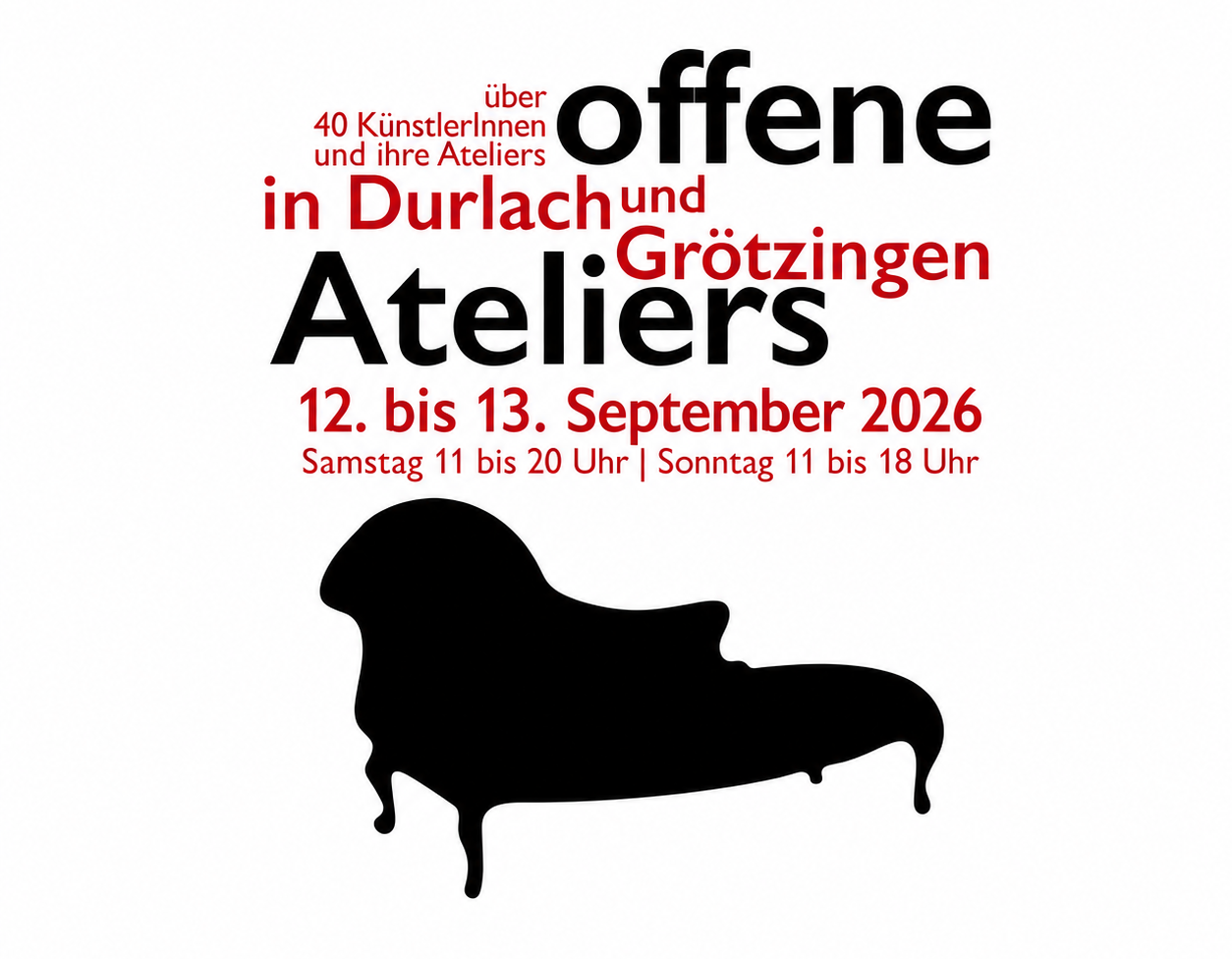Plakat Offene Ateliers Grötzingen und Durlach 2026